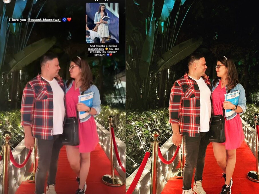  अनसूया ने फोटो शेयरिंग साइट इंस्टाग्राम पर पति सुशांक भारद्वाज के साथ तस्वीर शेयर की है जिसमें दोनों एक दूसरे को निहारते दिख रहे हैं. दिलचस्प बात ये है कि फोटो में अनसूया फिल्म ये जवानी है दिवानी की नैना और उनके हसबैंड रणबीर कपूर के गेटअप में दिख रहे हैं. पिक्चर में एक्ट्रेस ने दीपिका के किरदार की तरह चश्मा लगाया हुआ है और हाथ में मेडिकल की बुक ली है. जबकि उनके पति Bunny की तरह कूल दिख रहे हैं. पुष्पा एक्ट्रेस ने तस्वीर के कैप्शन में लिखा, 'क्योंकि मैं नहीं चाहताी थी कि यह सिर्फ कहानी में गायब हो जाए #BunnyAndScholarNaina #YehJawaaniHaiDeewani #ForeverFav #NikhilsBollywoodNight.' 