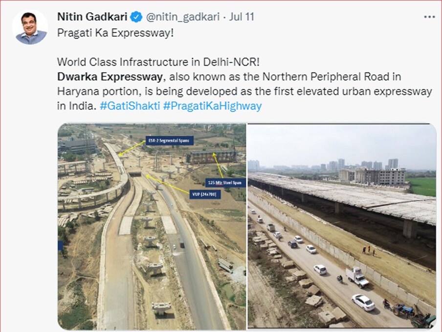  यह अपनी तरह का पहला एक्सप्रेस-वे है जिसमें दो लाख मीट्रिक टन स्टील का इस्तेमाल होगा. यानी एफिल टावर से 30 गुना अधिक स्टील का इस्तेमाल इसके निर्माण में किया जाएगा. इसके अलावा, 20 लाख घन मीटर कंक्रीट (बुर्ज खलीफा के कंक्रीट का छह गुना) का इस्तेमाल होगा. देश की पहली 3.6 किमी लंबी और 8 लेन चौड़ी अर्बन टनल भी इसी एक्सप्रेसवे प्रोजेक्ट के तहत बनाई जाएगी.