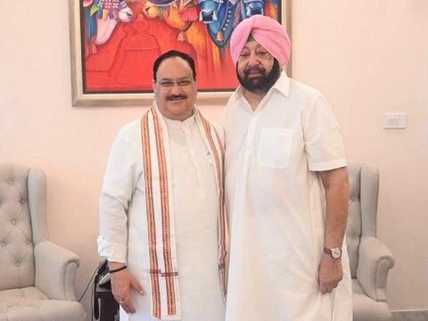 भाजपा अध्‍यक्ष से मिले कैप्‍टन अमरिंदर सिंह, शाम को पार्टी समेत BJP में  होंगे शामिल - captain amarinder singh meets bjp president jp nadda his  party will join bjp in evening –