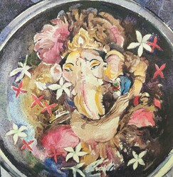  मध्‍य प्रदेश के मशहूर पेंटर यतींद्र महोबे द्वारा बनाई गई भगवान गणेश की पेंटिंग भी बेहद खास है.