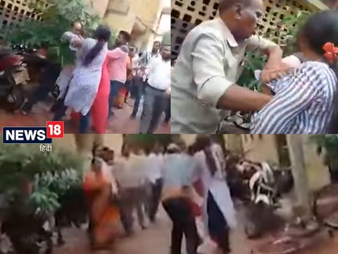 Farrukhbad News : फर्रुखाबाद कचहरी में पत्नी द्वारा पति की पिटाई का वीडियो सोशल मीडिया में वायरल. 