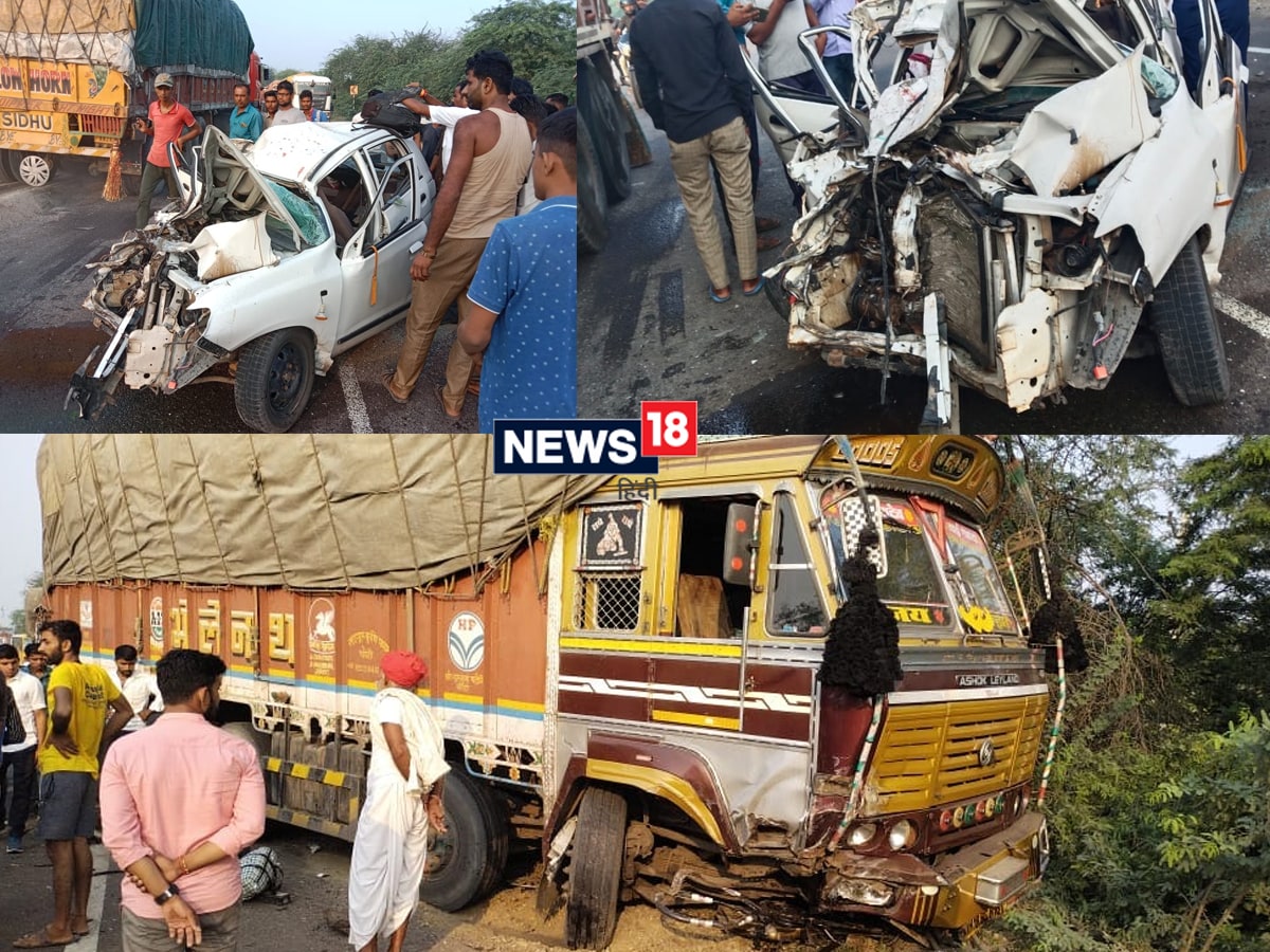 राजस्थान में भीषण सड़क हादसा, कार सवार गुजरात के 4 लोगों की दर्दनाक मौत