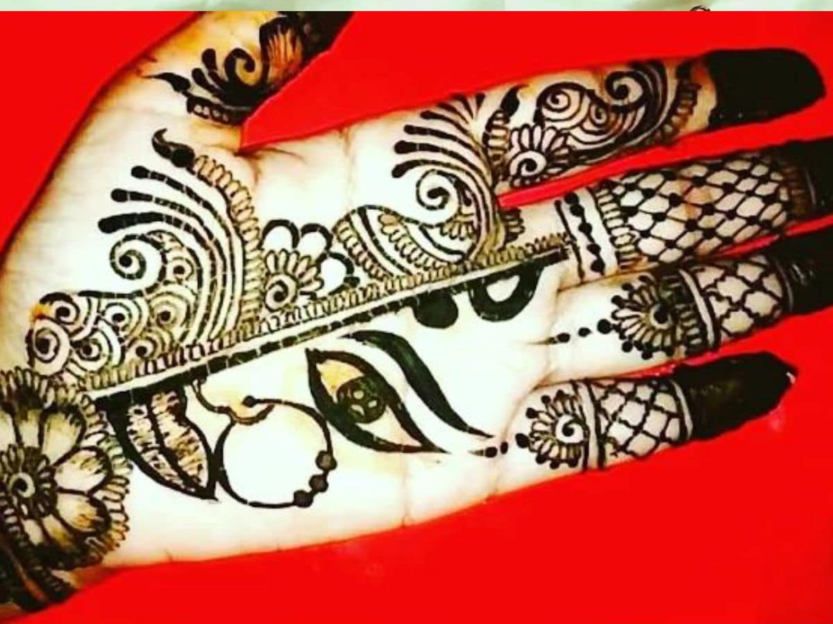 Latest Navratri Mehndi Designs For Durga Puja. | Dulhan mehndi designs,  Indian mehndi designs, Mehndi designs