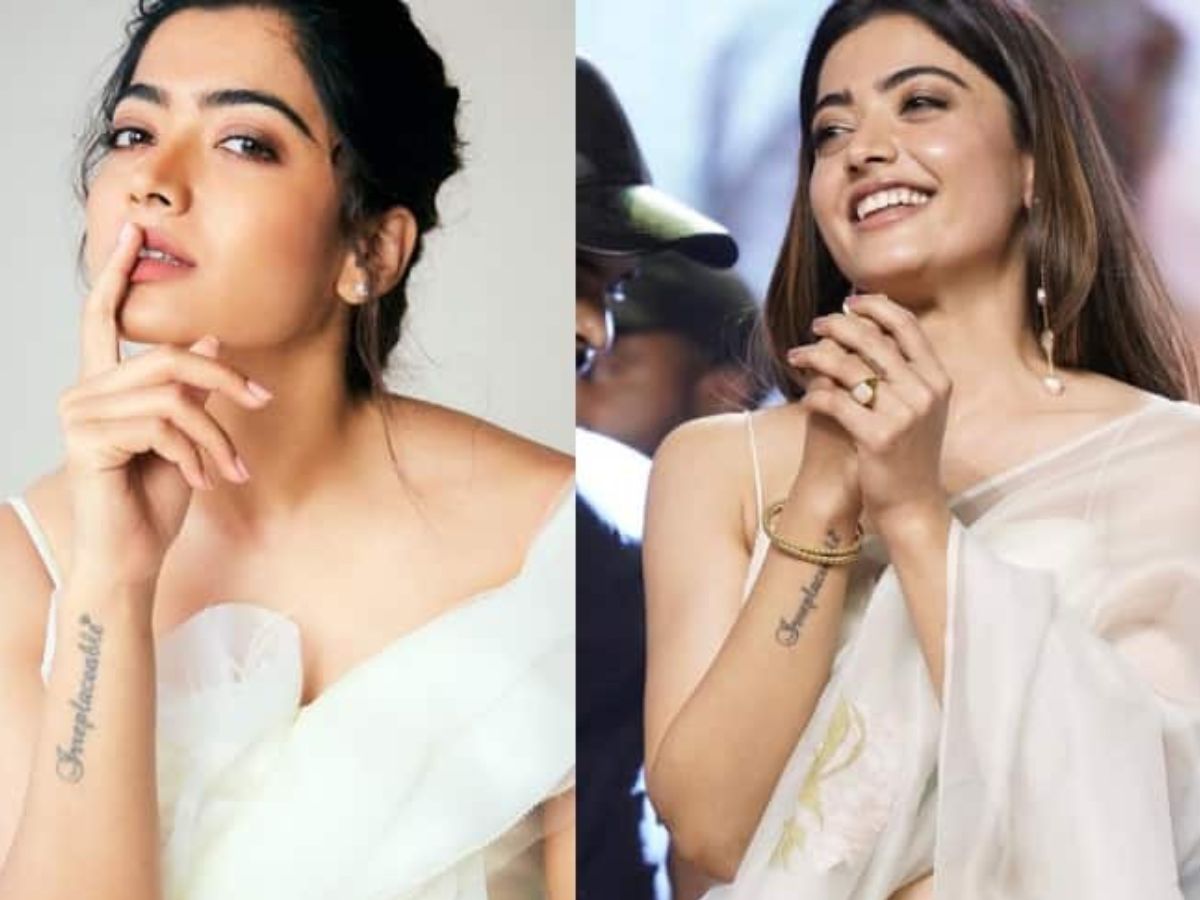 PICS: रश्मिका मंदाना की कलाई पर बने टैटू का मतलब है बहुत खास, हर एक व्यक्ति  के लिए है इसका महत्व जानना - know the meaning of pushpa actress rashmika  mandanna tattoo