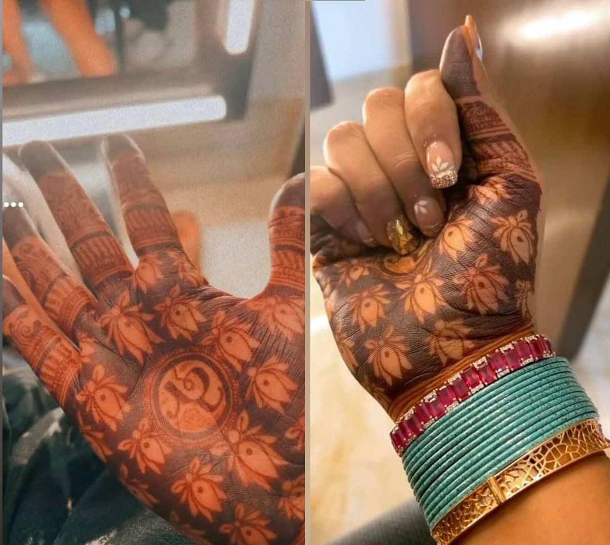 Richa chadha shares her mehndi design