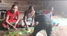भंडारे में केले के पत्तों पर परोसा गया प्रसाद, पर्यावरण संरक्षण का दिया संदेश