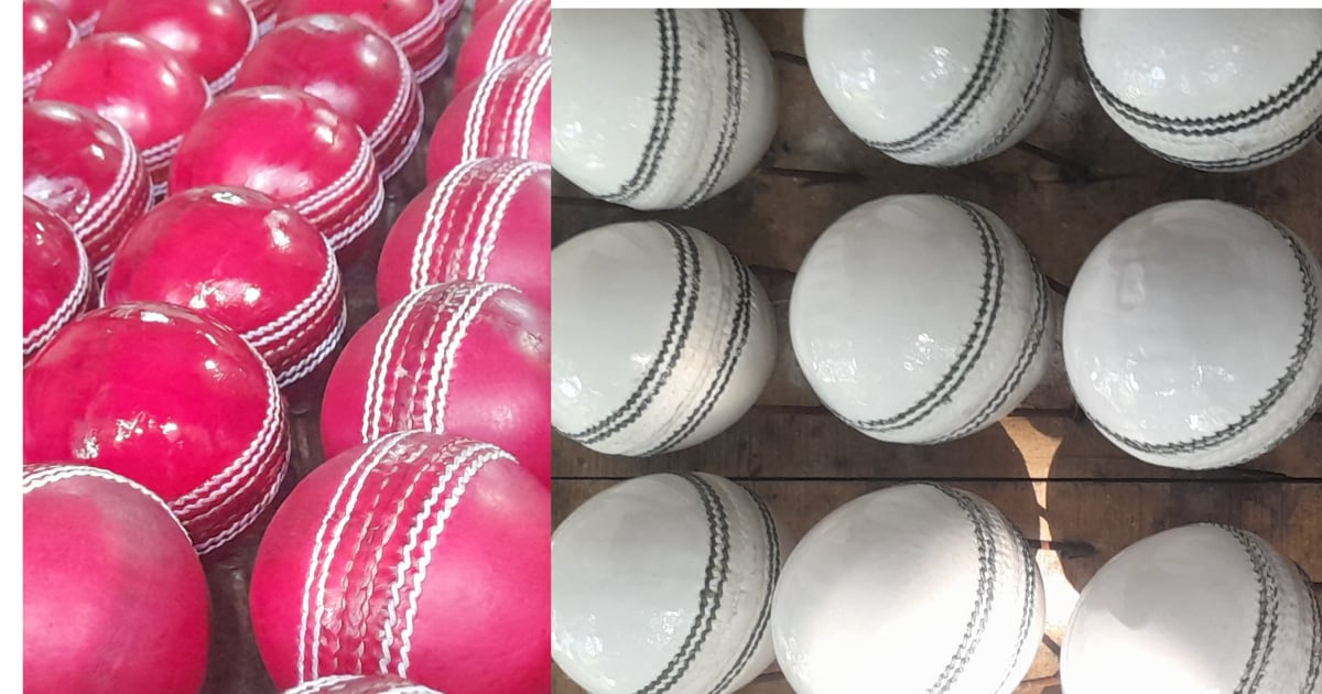 मेरठ में बनी क्रिकेट बॉल की इंटरनेशनल लेवल पर बढ़ी डिमांड, इस तरह बनती