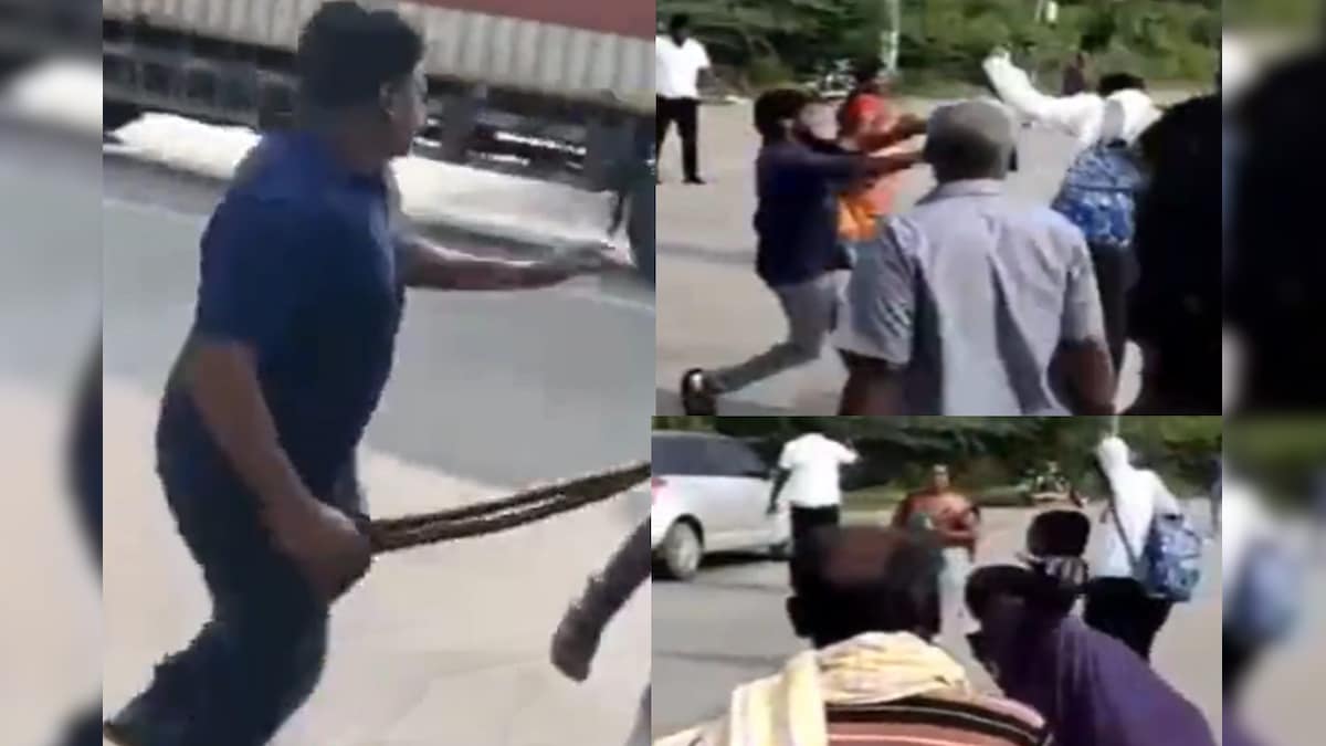 Video: तमिलनाडु के छात्रों ने टोल प्लाजा पर जमकर मचाया बवाल रोका ट्रैफिक जमकर की मारपीट