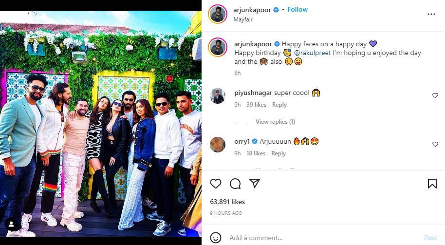 Arjun Kapoor Post