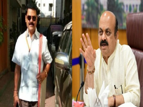 कांग्रेस नेता बेलूर गोपालकृष्ण (L), कर्नाटक के मुख्यमंत्री बसवराज बोम्मई. (File Photos)