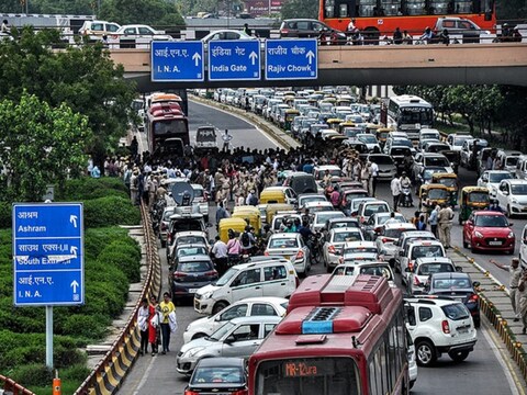 नई दिल्ली में 18 से 21 अक्टूबर के बीच ट्रैफिक पर रहेगा कड़ा कंट्रोल.  (ANI)