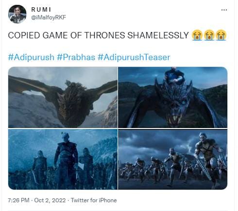 Adipurush Meme: '700 करोड़ की टेंपल रन', 'गेम ऑफ थ्रोन्स की कॉपी
