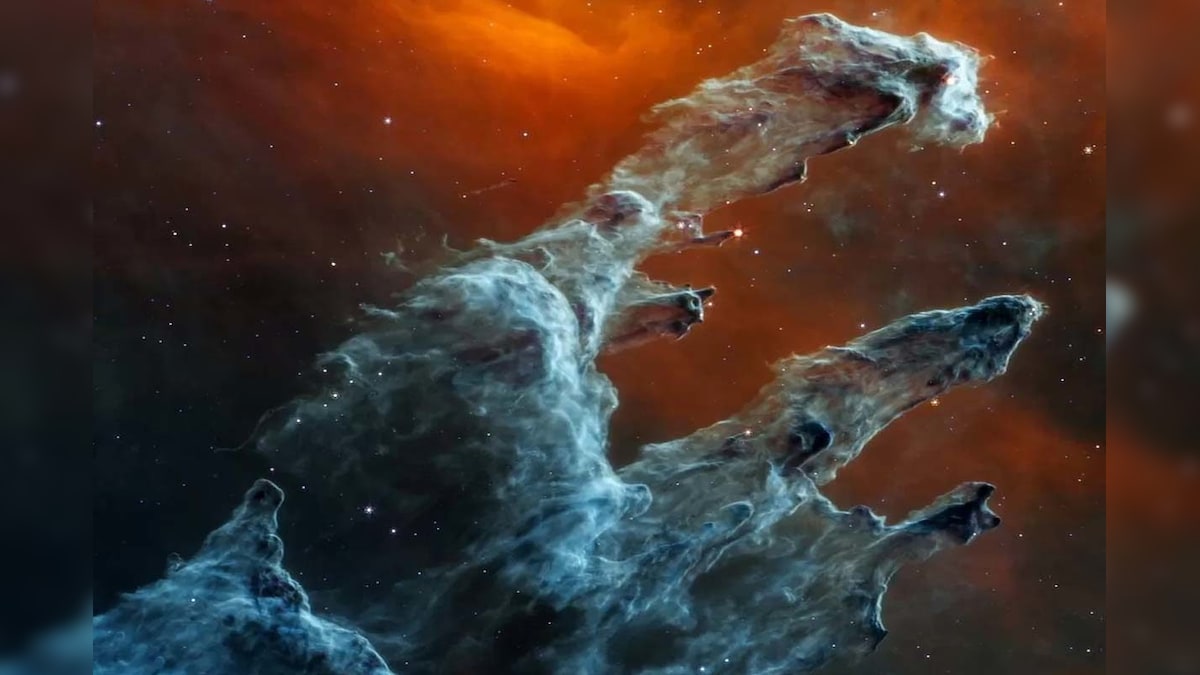 नासा ने जारी की सुपर स्पेस टेलीस्कोप जेम्स वेब द्वारा ली गई ‘पिलर्स ऑफ क्रिएशन’ की दूसरी तस्वीर