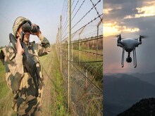 जम्मू-कश्मीर:भारतीय सीमा में दिखा पाकिस्तानी ड्रोन, BSF की चौकसी देख वापस लौटा