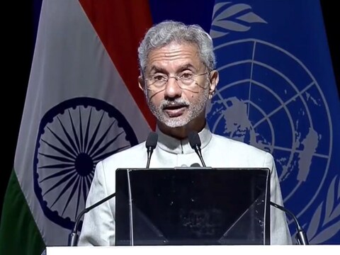 Delhi News: संयुक्त राष्ट्र की बैठक में विदेश मंत्री डॉ. एस. जयशंकर ने आतंकवाद पर निशाना साधा. (Photo-Twitter-DrSJaishankar)