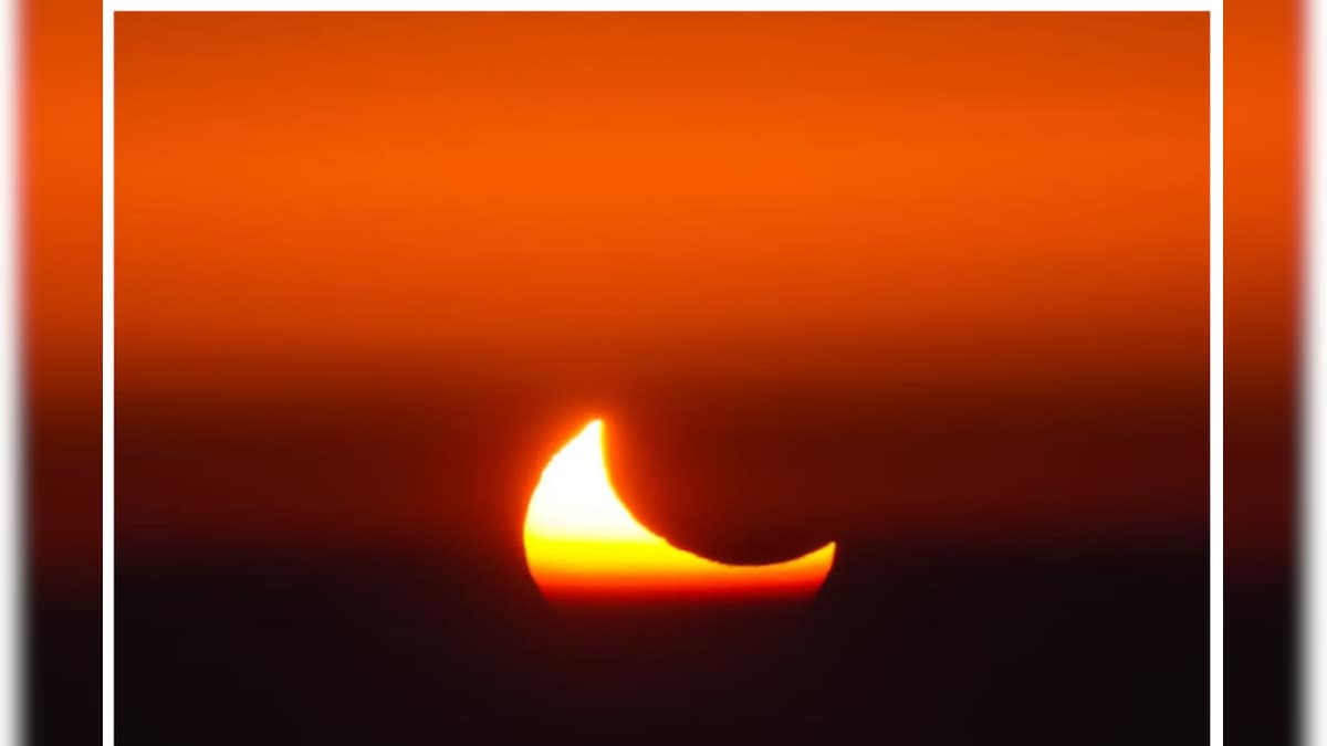 Surya Grahan 2022: नैनीताल के ARIES से इस तरह दिखा सूर्य ग्रहण लोगों ने खास चश्मे से किया दीदार
