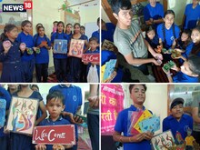 देखिए दिवाली पर दिव्यांग बच्चों की कला के रंग, बनाए दिये, वुडन रंगोली, पेंटिंग