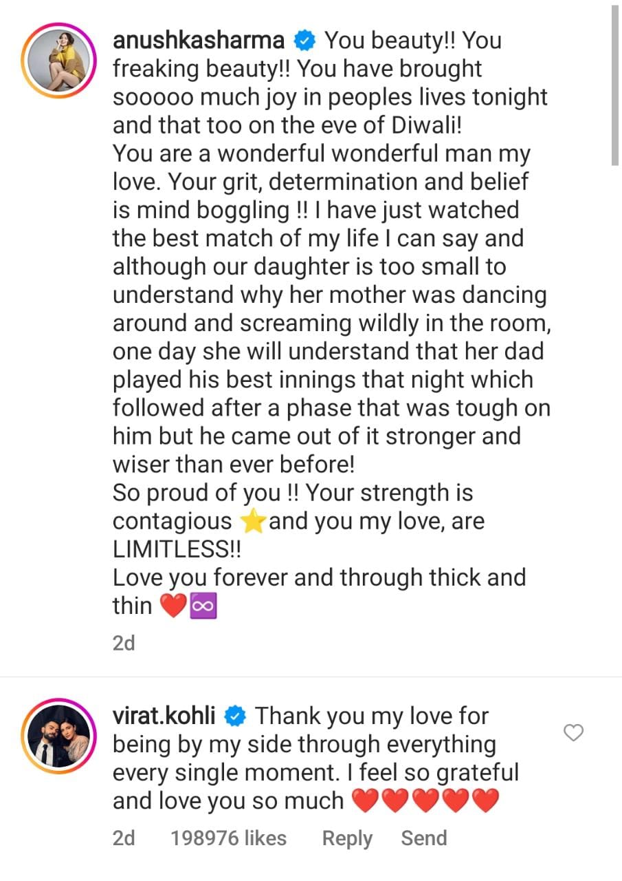 Virat Kohli Reply