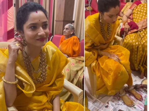अंकिता लोखंडे भाई की शादी एन्जॉय कर रही हैं. (फोटो साभार: lokhandeankita/Instagram)