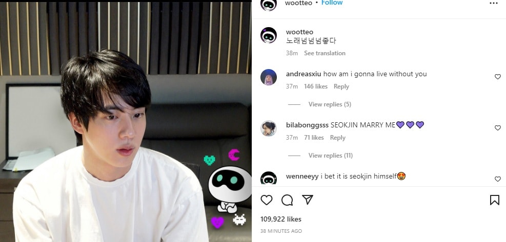 Why did BTS’s Jin share a photo with ‘Wootteo’?  we tell you the secret
