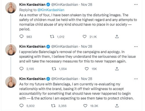 किम कार्दशियन, बालेनियागा विवाद, किम कार्दशियन विज्ञापन अभियान, किम कार्दशियन, किम कार्दशियन