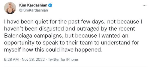 किम कार्दशियन, बालेनियागा विवाद, किम कार्दशियन विज्ञापन अभियान, किम कार्दशियन, किम कार्दशियन