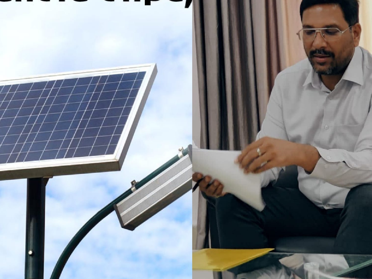 सात निश्चित योजना पार्ट 2 के तहत गांव-गांव में सोलर लाइट (News18Hindi)