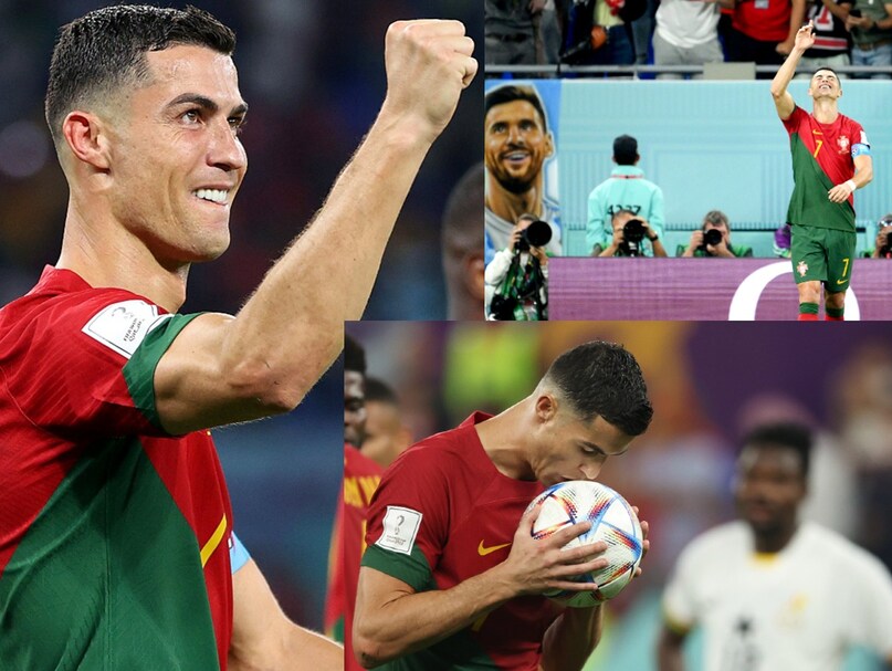 Fifa World Cup 2022, fifa world cup, Cristiano Ronaldo, Lionel Messi, qatar, Cristiano Ronaldo scored against Ghana, created history, first player in world to score five goals, FIFA World Cup Fifa World Cup 2022, fifa world cup, Cristiano Ronaldo, Lionel Messi, qatar, Cristiano Ronaldo scored against Ghana, created history, first player in world to score five goals, FIFA World Cup