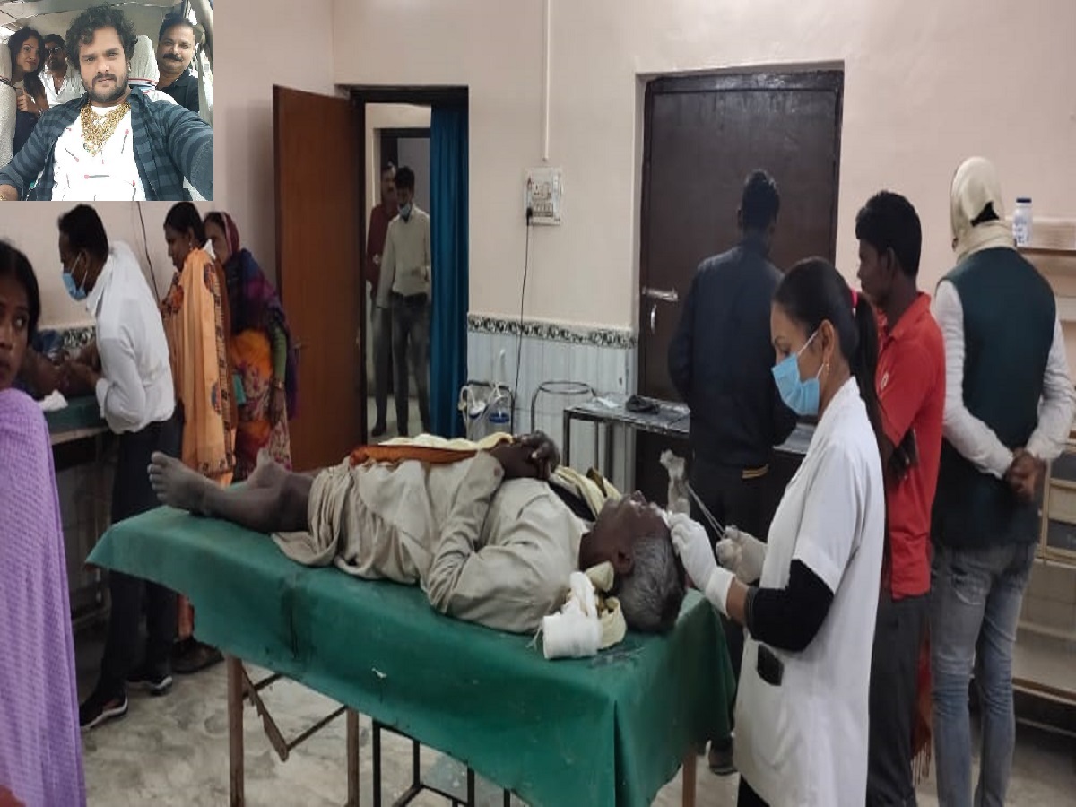 गोपालगंज सदर अस्पताल में घायलों का इलाज. 