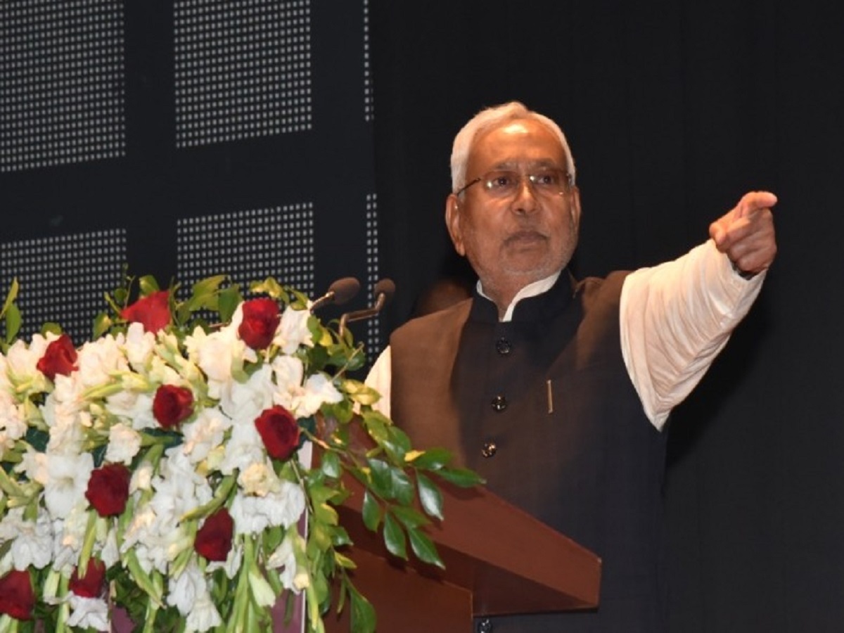 नशामुक्ति दिवस पर पटना के ज्ञान भवन में सीएम नीतीश कुमार. 