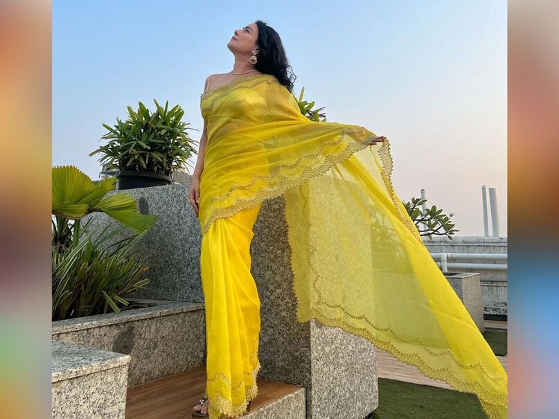 Pakhi Hegde Latest Photos in Yellow Saree