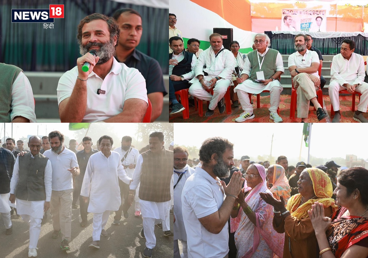 Bharat Jodo Yatra : भारत जोड़ो यात्रा में शामिल होने एमपी पहुंचीं प्रियंका,  राहुल बोले-बुरहानपुर से प्रेम का संदेश कश्मीर ले जाएंगे, Video - bharat  jodo yatra ...