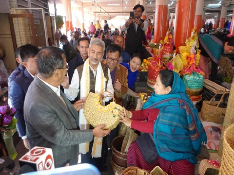 विदेश मंत्री एअस जयशंकर मणिपुर दौरे पर हैं, (फोटो-ट्विटर)