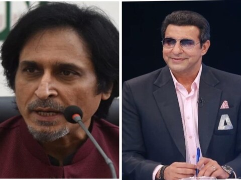 रमीज राजा ने वसीम अकरम पर आजीवन बैन लगाने की बात कही थी. (AFP/wasim akram instagram)