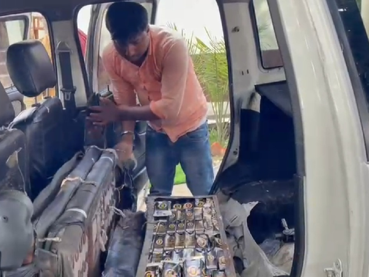 बरामद किये गये शराब