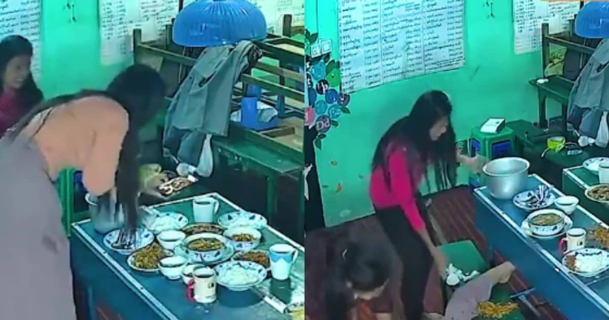 VIDEO बेंच पर खड़े होकर खाने की फोटो खींच रही थी महिला, हुआ ऐसा हादसा