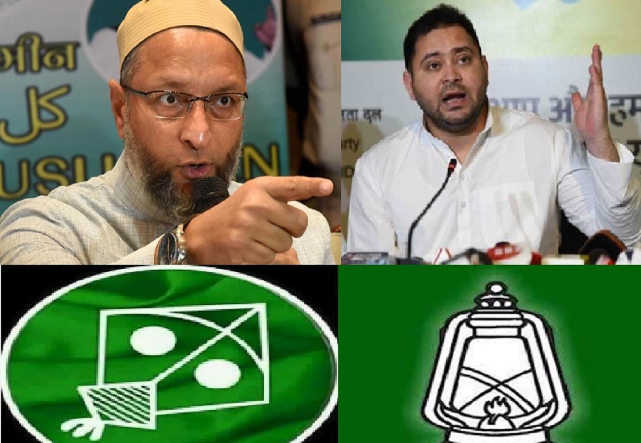 बिहार में तेजस्वी की पार्टी राजद के वोट बैंक में सेंधमारी कर रही ओवैसी की एआईएमआईएम. 