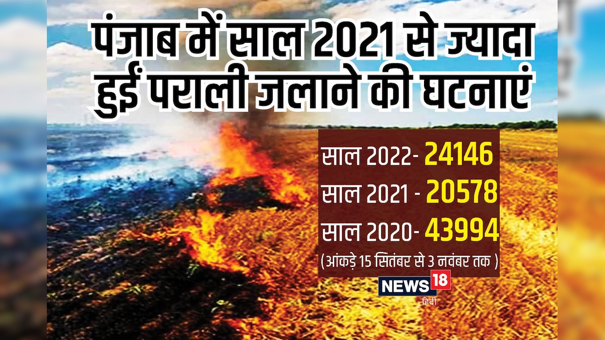 पंजाब में AAP सरकार के बावजूद खेतों में ज्‍यादा जली पराली ये रहे आंकड़े