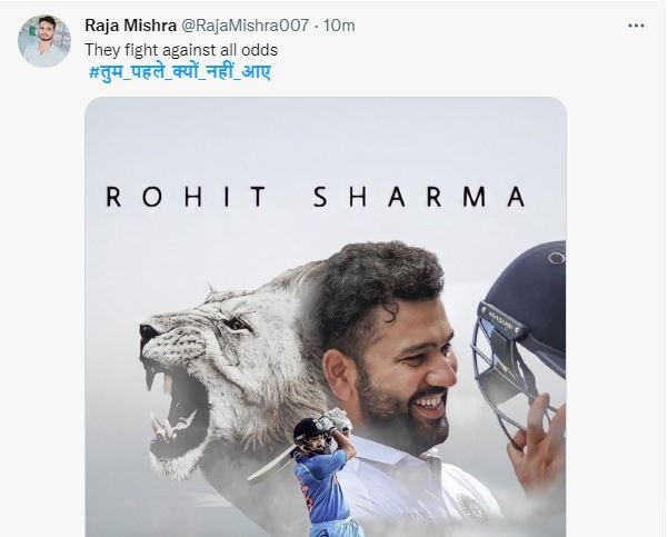 Rohit tied a bandage in his hand and made a stormy fifty, the hearts of the fans were sweating, everyone wrote the same thing on Twitter…