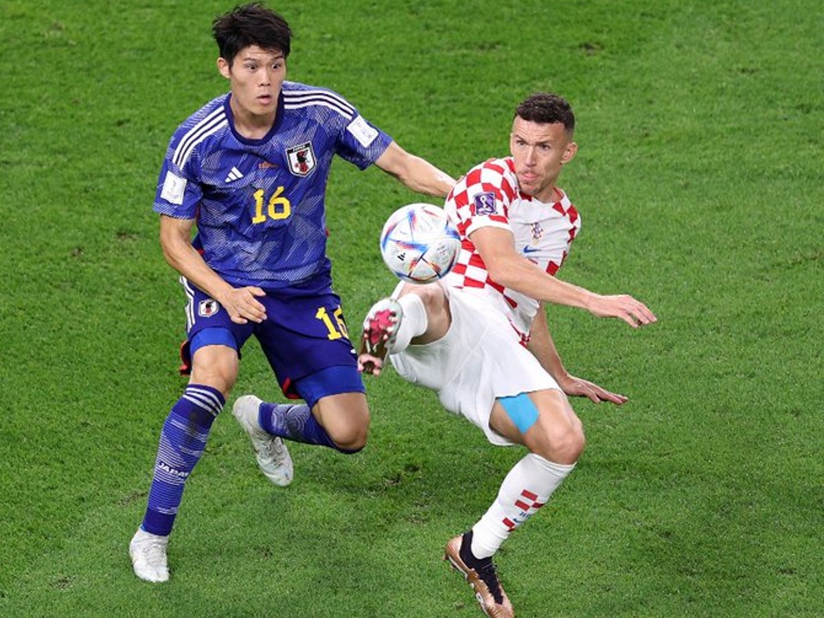 जापान और क्रोएशिया के बीच प्री क्वार्टर फाइनल मैच की तस्वीर -twitter page FIFA WORLD CUP 