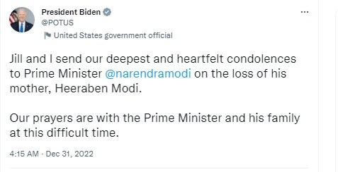 Joe Biden Tweet