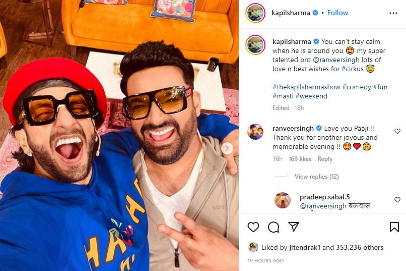 Kapil Sharma Post