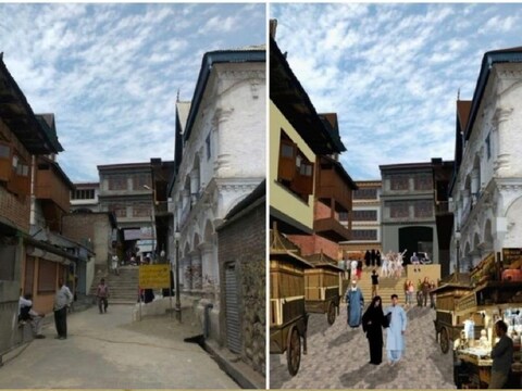 श्रीनगर के डाउनटाउन इलाके के प्राचीन बाजारों को एक बार फिर पर्यटक केंद्र के रूप में स्थापित करने पर काम चल रहा है. (फोटो- News18)