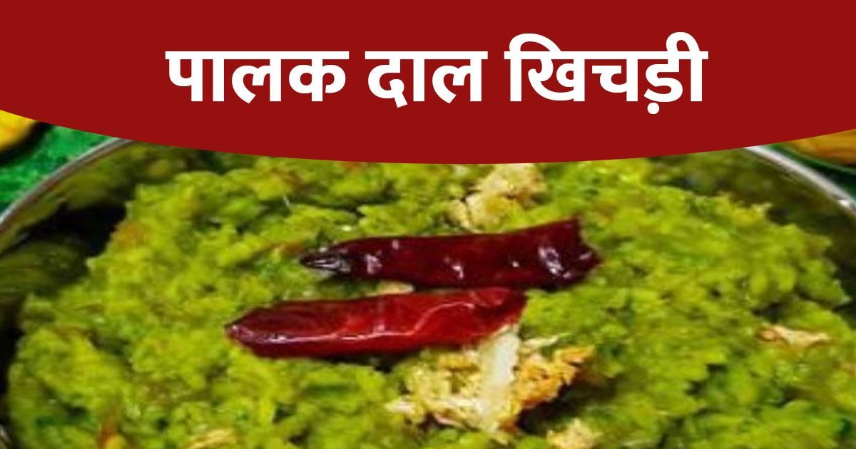 Palak Dal Khichdi Recipe पौष्टिकता से भरपूर पालक दाल खिचड़ी बनाने के