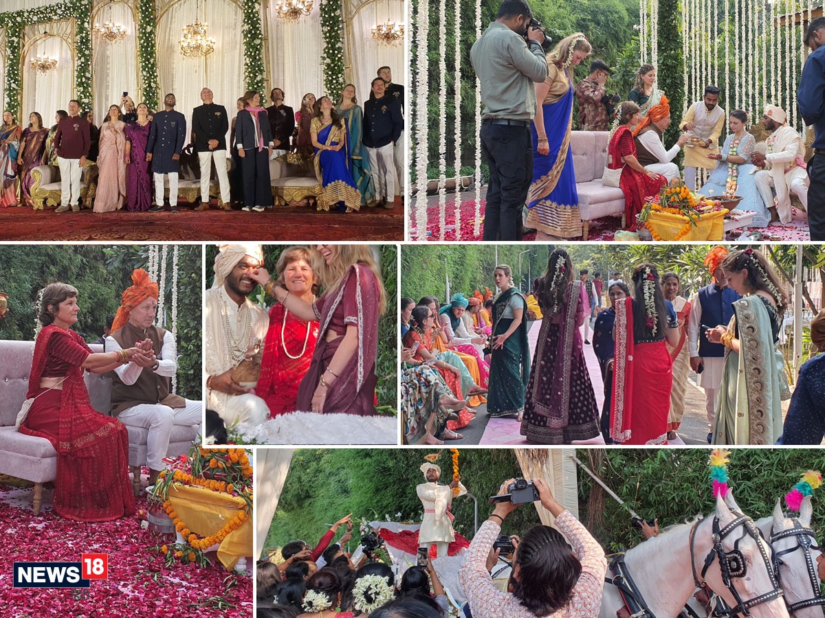 Sehore News. कुरावर के नीतेश और फ्रांस की ओरियन हिंदू रीति रिवाजों के साथ शादी के बंधन में बंध गए.