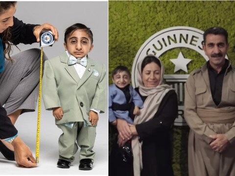 सौ.ट्विटर/@GWR: कोलंबिया के एडवर्ड नीनो को पछाड़कर इरान के अफशीन ने सबसे छोटे इंसान का रिकॉर्ड अपने नाम किया

