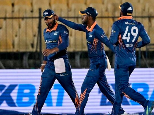 लंका प्रीमियर लीग के मैच में तीन दिन वाले चोटिल हुए खिलाड़ी ने अपनी टीम को रोमांचक जीत दिलाई है. (Lanka premier league instagram)
