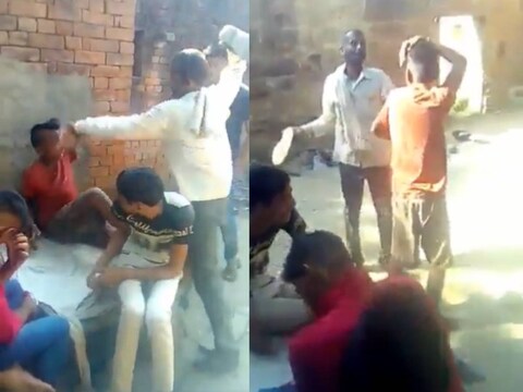  जूतों से पिटाई वाला ये वीडियो देखकर सोशल मीडिया पर लोग पुराने दिनों को याद कर रहे हैं. (Credit- Twitter/@HasnaZarooriHai)
