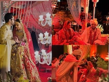 मुंडोता फोर्ट में सोहेल कथूरिया संग शादी के बंधन में बंधी हंसिका मोटवानी, PICS