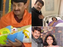 दूसरी वाइफ से जन्मीं तीसरी बेटी को अस्पताल से घर लाए मनोज तिवारी, बोले- रौनक..